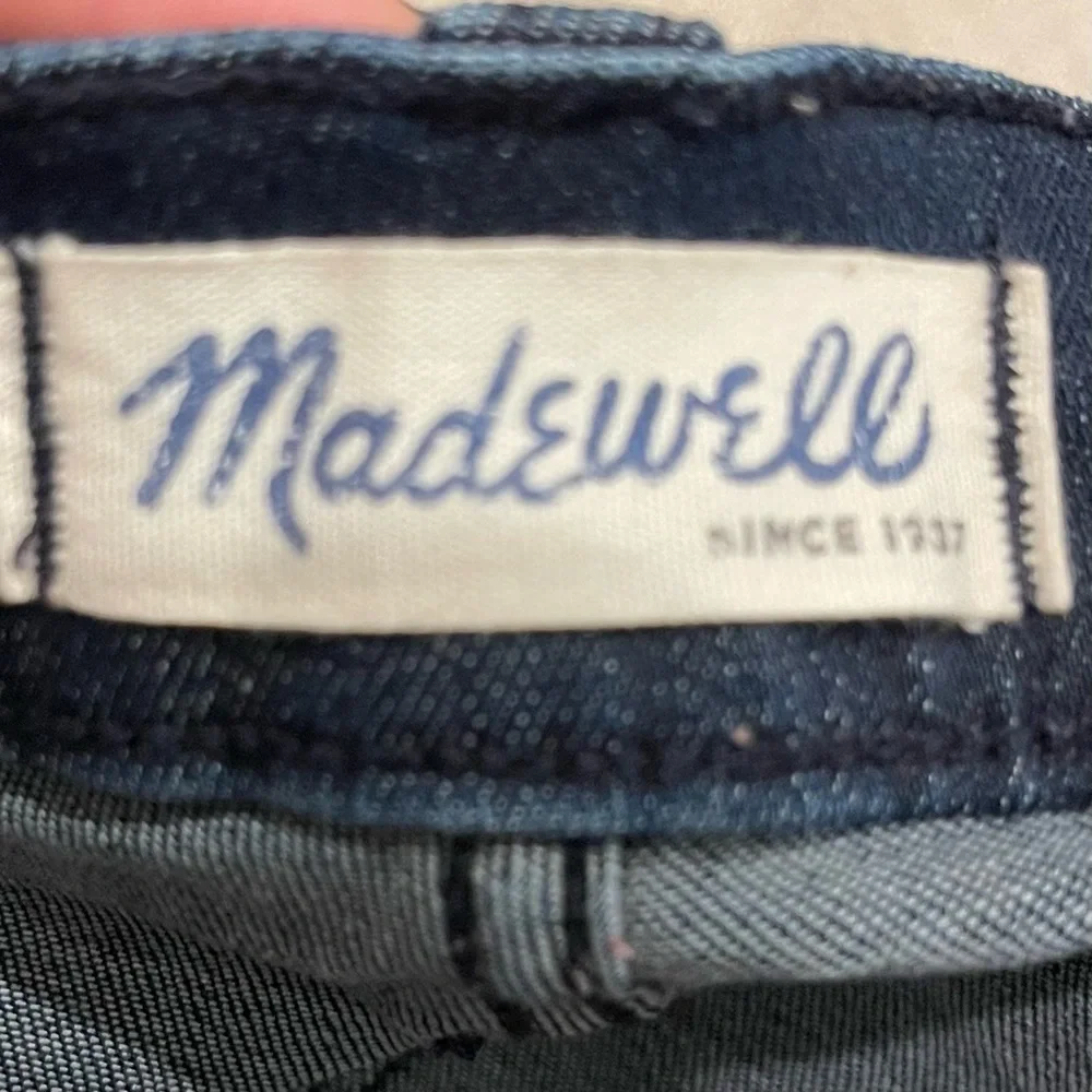AD: Madewell Skinny Skinny Ankle Zip Jeans Dark wash Sz 30